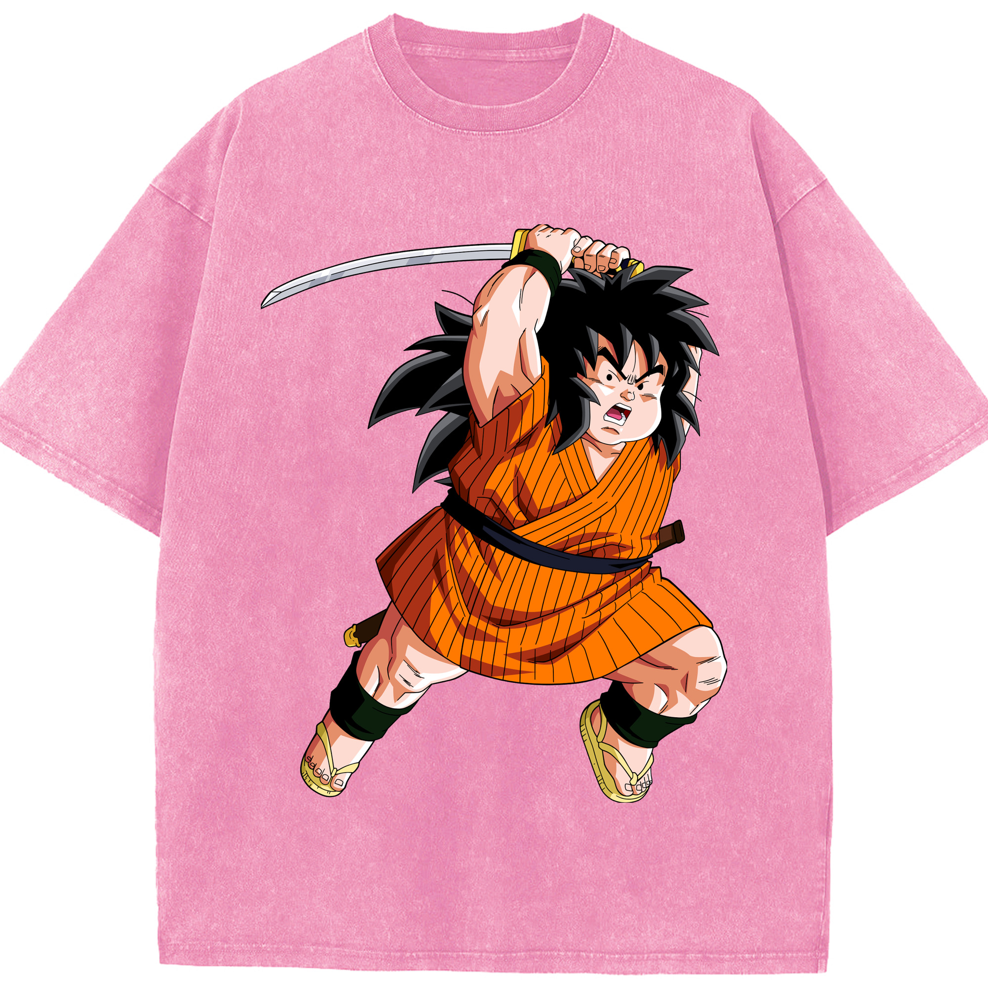 （画像用） ドラゴンボール やじろべえ DRAGON BALL Yajirobe 綿100% ヴィンテージ風 半袖Tシャツ（フロントプリント）
